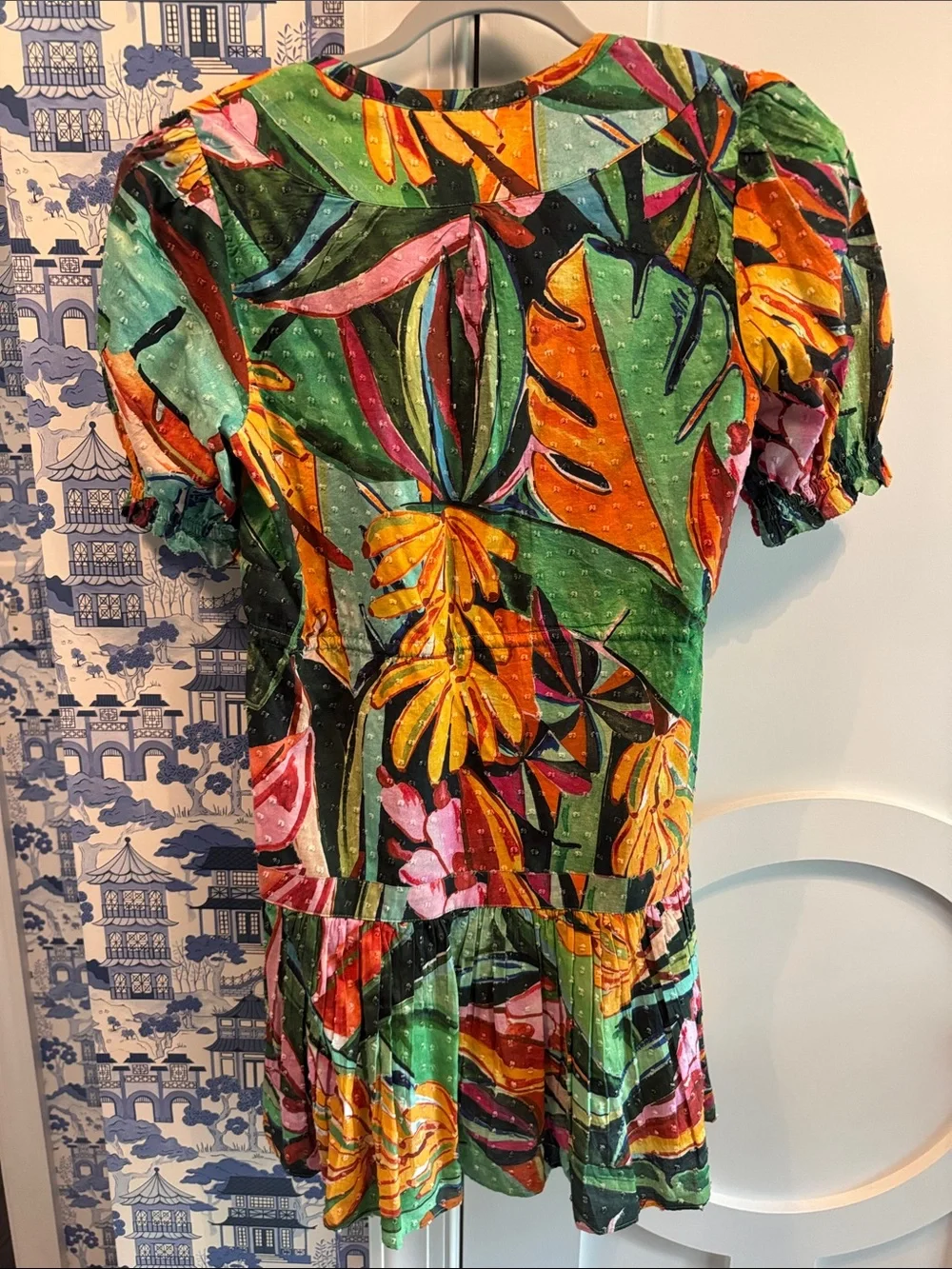 FARM Rio Green Multi Tropical Mini Dress - Picture 5 of 5